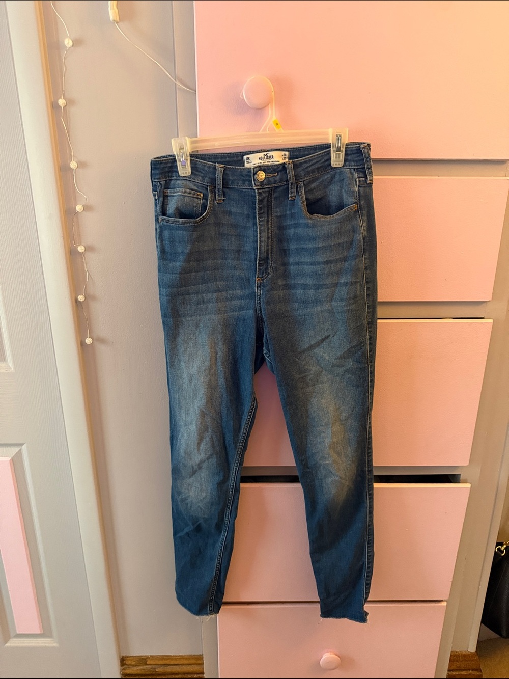 Hollister Mid Wash Skinny Jeans - Blue